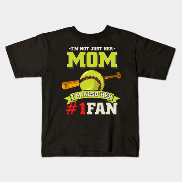 Softball Mom Shirt Diamond Baseball Gift Kids T-Shirt by biNutz